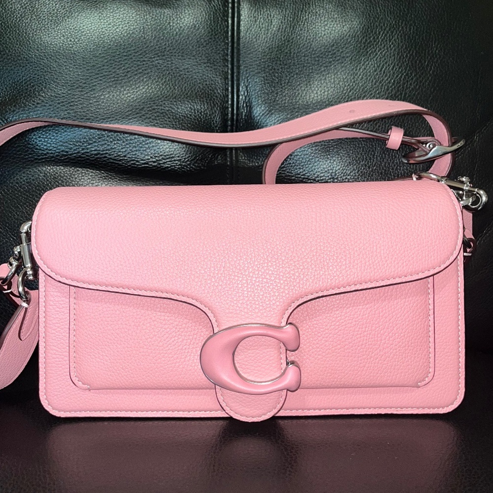 COACH Tabby 26 Pink Pebble Leather Women’s Shoulder Bag